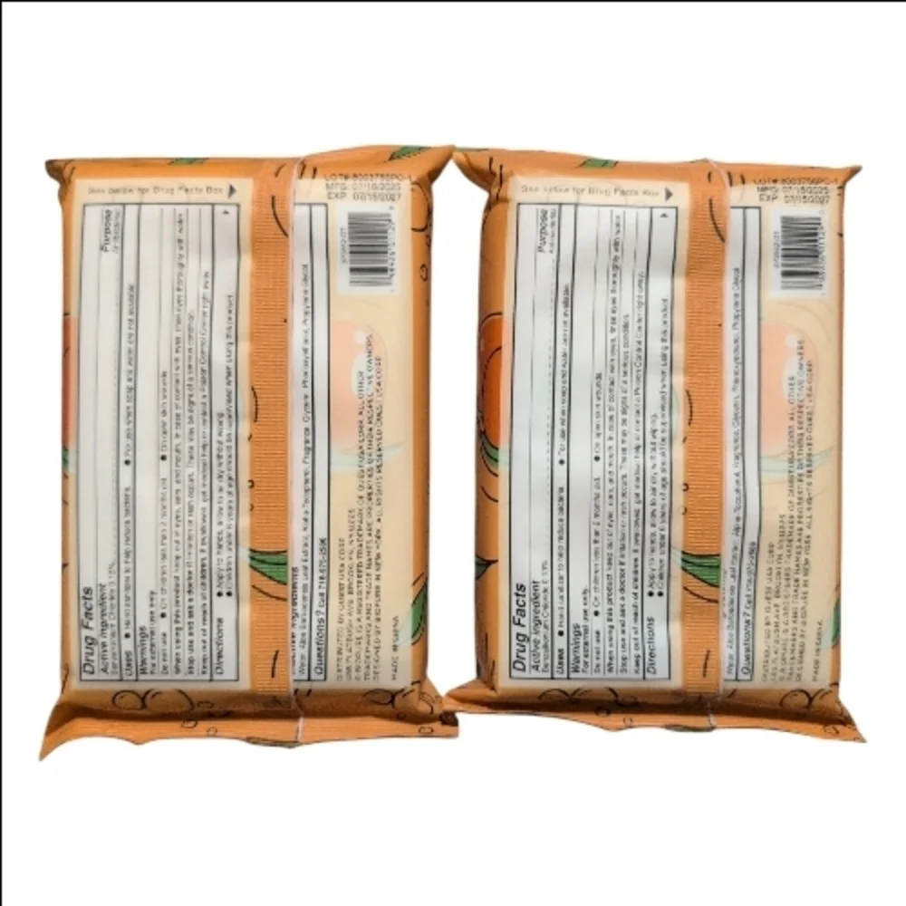 Biopure Peach Champagne Anti-Bacterial Hand Wipes 2pk 80 Wipes In Total